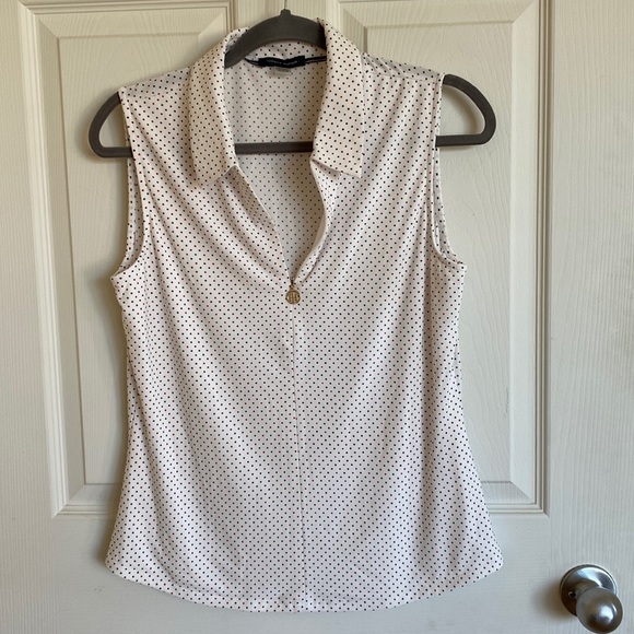Tommy Hilfiger sleeveless polka dot top - Picture 1 of 7